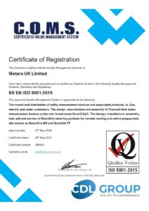 View Meters UK ISO 9001 certificate (PDF)